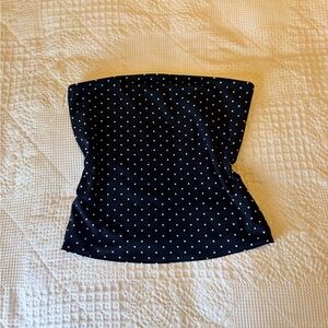 Black Polka Dot Tube Top size Small